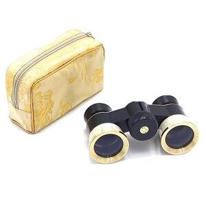 Phantom Elite Opera Glasses TJK Model J-B208 Japan Coated 3X with Zippered Case